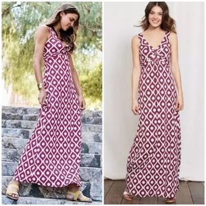 Boden Twist Front Jersey Maxi Dress 12 Purple